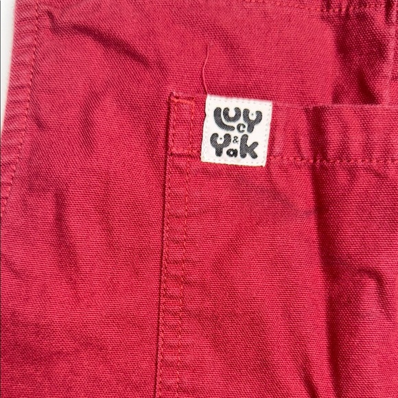 Lucy & Yak Original Cotton Dungarees burgundy maroon - Picture 5 of 10